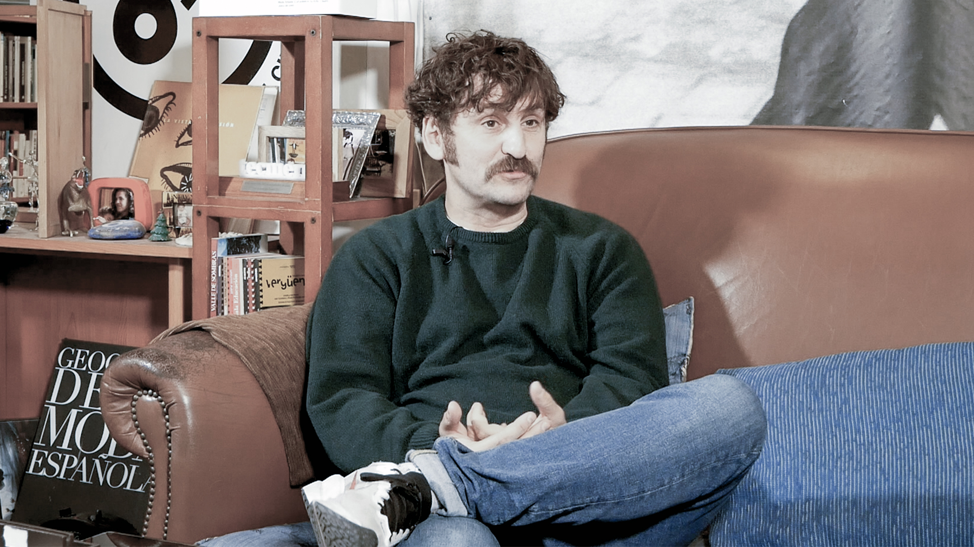 Raúl Arévalo durante la entrevista